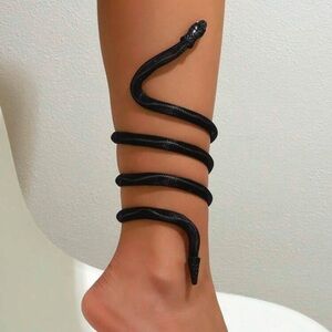 1pc Metallic Coiled Snake Anklet